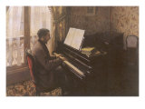 Man Playing Piano  1876