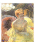 Lydia Leaning on Her Arms  Seated in a Loge  1879