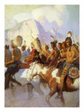 An Indian War Party  1925