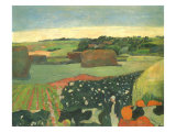 Haystacks in Brittany  1890