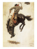 Man on Bucking Bronco  1902