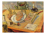 Still Life with Onions and Drawing Table  1889