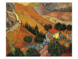 Landscape with House and Ploughman  1889