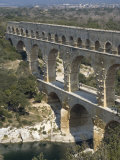 Roman Aqueduct  Pont Du Gard  UNESCO World Heritage Site  Languedoc  France  Europe