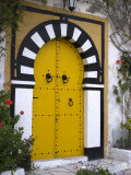 Door  Sidi Bou Said  Near Tunis  Tunisia  North Africa  Africa
