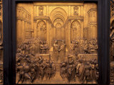 East Door of the Baptistery Near the Duomo  Florence  Tuscany  Italy