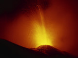Eruption of Highly Active Volcan Pacaya  South of Guatemala City  Guatemala  Central America