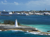 Paradise Island Lighthouse  Nassau Harbour  New Providence Island  Bahamas  West Indies
