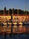 Reflections of Boats in the Evening at Fiskardo  Kefalonia  Ionian Islands  Greek Islands  Greece