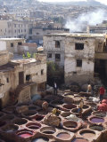 Tanneries  Fes  Morocco  North Africa  Africa