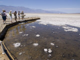 Badwater  the Lowest Point in North America  Death Valley National Park  California  USA