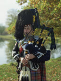 Bagpiper  Scotland  United Kingdom  Europe