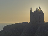 Dunskey Castle  Overlooking the Irish Sea  Near Portpatrick  Dumfries and Galloway  Scotland  UK
