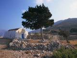 St Stephanos Chapel  Tilos  Dodecanese  Greek Islands  Greece  Europe