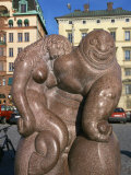 Seagod Sculpture by Carl Milles  Skappsbron  Stockholm  Sweden  Scandinavia  Europe