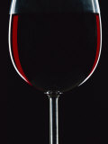 Backlit Shot of a Glass of Red Wine