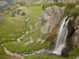 Porphyry Basin Waterfall  San Juan National Forest  Colorado  USA