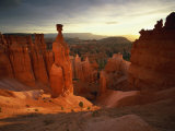 Backlit Hoodoos and Thor's Hammer  Bryce Canyon National Park  Utah  USA