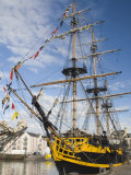 Tall Ship Grand Turk  Moored in Inner Harbour  Whitehaven Cumbria  England  United Kingdom  Europe