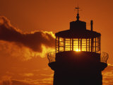Sun Shining Through Lantern Room of Belle Tout  Beachy Head  Sussex  England  UK