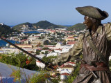Sculpture in Blackbeard's Castle  St Thomas  US Virgin Islands  West Indies