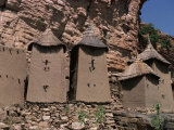 Grain Stores in Irelli Village  Bandiagara Escarpment  Dogon Area  Mali  West Africa