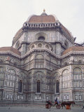 Buggy in Front of the Duomo  Florence  UNESCO World Heritage Site  Tuscany  Italy  Europe