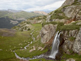 Porphyry Basin and Waterfall  San Juan National Forest  Colorado  USA