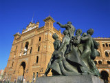 Statue in Front of the Bullring in the Plaza De Toros in Madrid  Spain  Europe