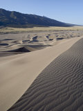 Sand Dunes at Dawn  Great Sand Dunes Narional Park and Preserve  Colorado  USA