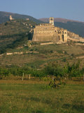 Basilica of St Francis of Assisi  Assisi  in the Countryside of Umbria  Italy