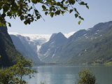 Glacier Lake Above Olden  Fjordland  Norway  Scandinavia  Europe