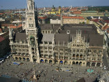 Neues Rathaus and Marienplatz  Munich  Bavaria  Germany  Europe