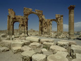 Triumphal Arch  Palmyra  UNESCO World Heritage Site  Syria  Middle East