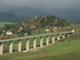 Elevated Motorway  Nicosia  Sicily  Italy  Europe