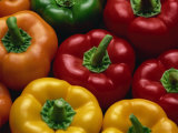 Close-Up of Yellow  Red  Orange and Green Peppers