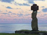 Ahu Ko Te Riku  the Only Topknotted and Eyeballed Moai on the Island  Rapa Nui  Chile
