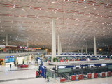 Check-In Counters at Beijing Capital Airport  Second Largest Building in the World  Beijing  China