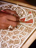 Calligrapher at the Medina  Marrakesh  Morocco  North Africa  Africa