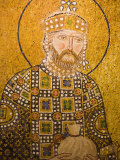 Mosaic of John the Baptist Inside Aya Sofya  Istanbul  Turkey