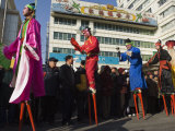 Stilt Walkers  Chinese New Year  Spring Festival  Beijing  China