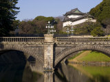 Imperial Palace and the Decorative Niju-Bashi Bridge  Tokyo  Honshu  Japan