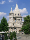 Fishermans Bastion  a Landmark in Budapest  Hungary  Europe
