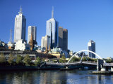 City Skyline from Southgate  Melbourne  Victoria  Australia  Pacific
