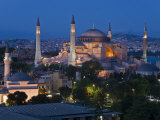 Elevated View of Aya Sofya  in Sultanahmet  Istanbul  Turkey