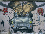 East Side Gallery  Remains of the Berlin Wall  Berlin  Germany  Europe