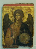 14th Century Icon of Archangel Michael in the Byzantine Museum in Athens  Greece  Europe