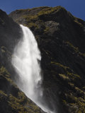 Earland Falls  174M  on the Routeburn Track  Fiordland National Park  South Island  New Zealand