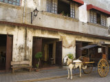 Horse and Cart in Spanish Old Town  Vigan  Ilocos Province  Luzon  Philippines  Southeast Asia
