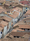 Rooftops in Cuzco  Peru  South America